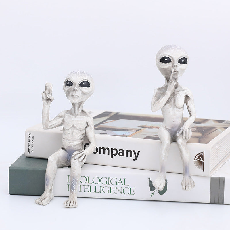 Alien Figurine - See No Evil, Hear No Evil, Speak No Evil
