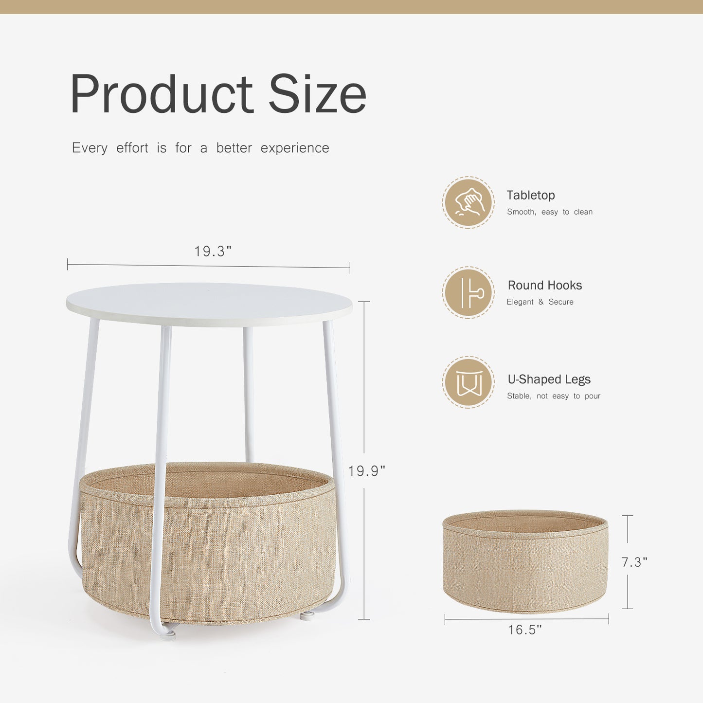 Round Edge Coffee Table