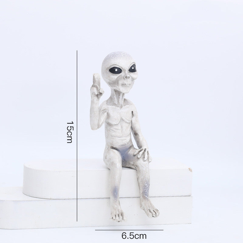Alien Figurine - See No Evil, Hear No Evil, Speak No Evil