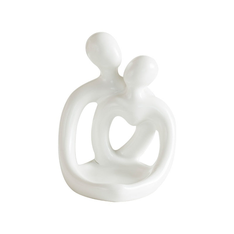 Ceramic Couple Candlestick Ornaments