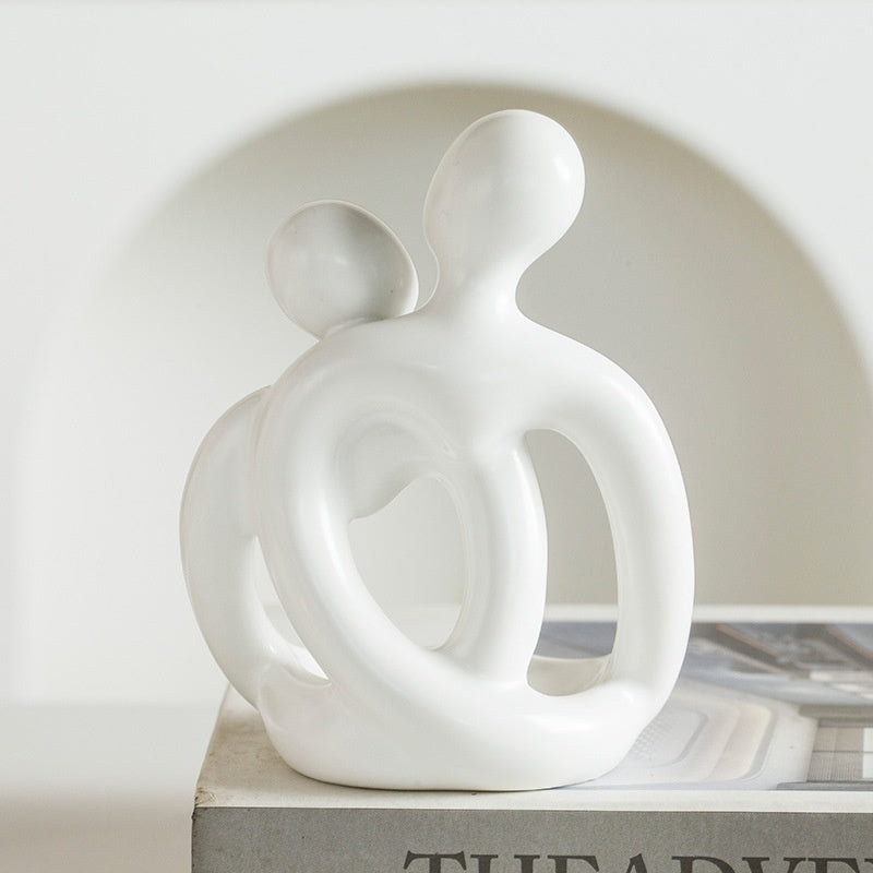 Ceramic Couple Candlestick Ornaments