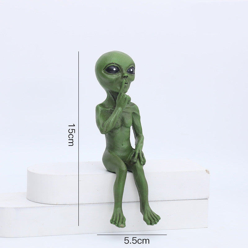 Alien Figurine - See No Evil, Hear No Evil, Speak No Evil