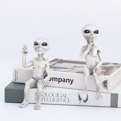 Alien Figurine - See No Evil, Hear No Evil, Speak No Evil