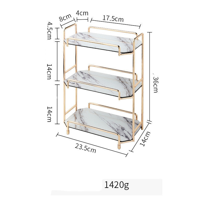 Nordic-Style Metal Cosmetic Storage Rack