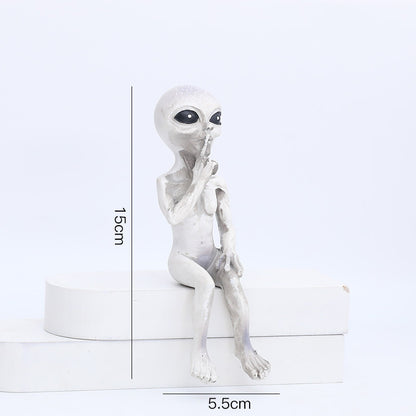 Alien Figurine - See No Evil, Hear No Evil, Speak No Evil