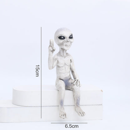 Alien Figurine - See No Evil, Hear No Evil, Speak No Evil