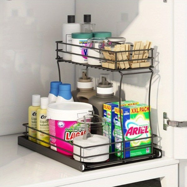 Double Slide-Out Under Sink Organizer