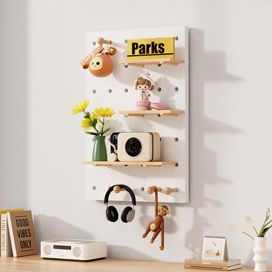 Wooden Hole Board Set – Stylish Storage and Decorative Home Décor